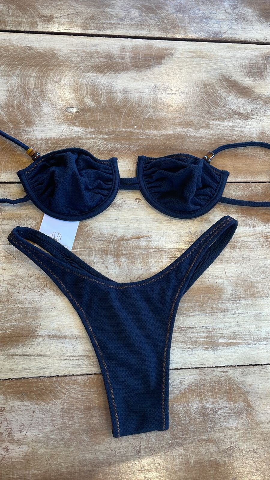 Biquíni Bottom Sun Carmel Preto