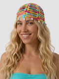 Crochet headpiece - Multi Color with pearls